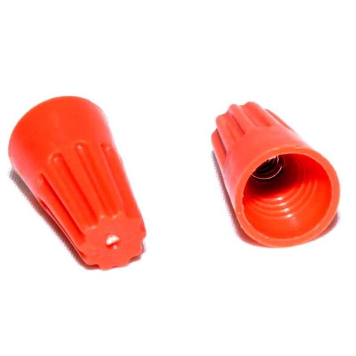 Conector Terminal Portocaliu Infiletare 100 Bucati