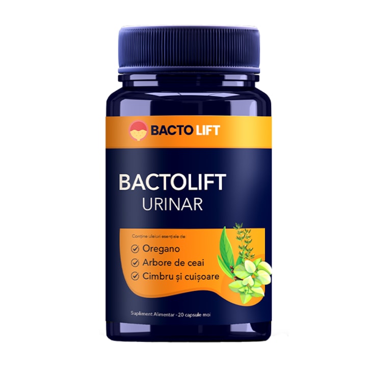 BactoLift Urinar: Formula Cu 4 Uleiuri Esentiale (Arbore De Ceai, Oregano, Cuisoare, Cimbru)