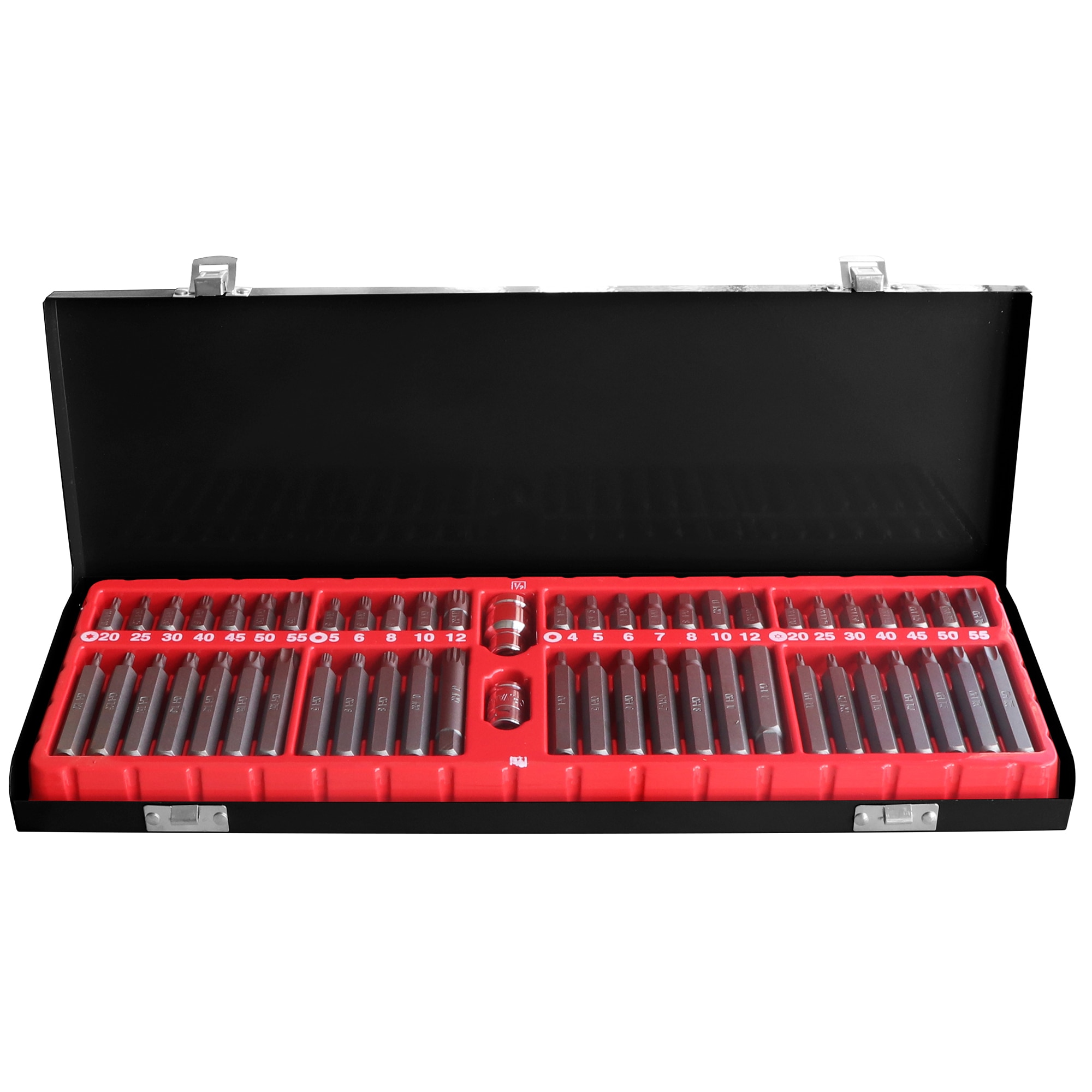 Set 54 biti Heinner CTSM030, 30/75mm, material chrome-vanadium, tip: Spline, Hex Bit, Bit Torx si Securitate Torx