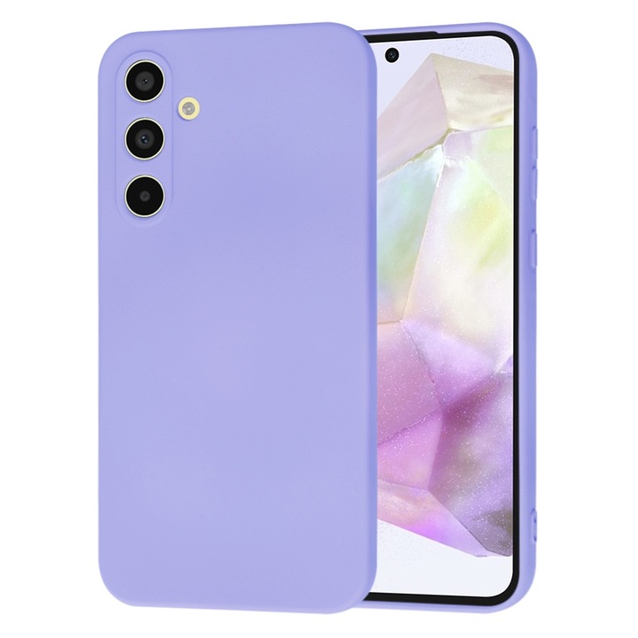 Кейс за Samsung Galaxy A36 5G силиконов кейс светло лилав