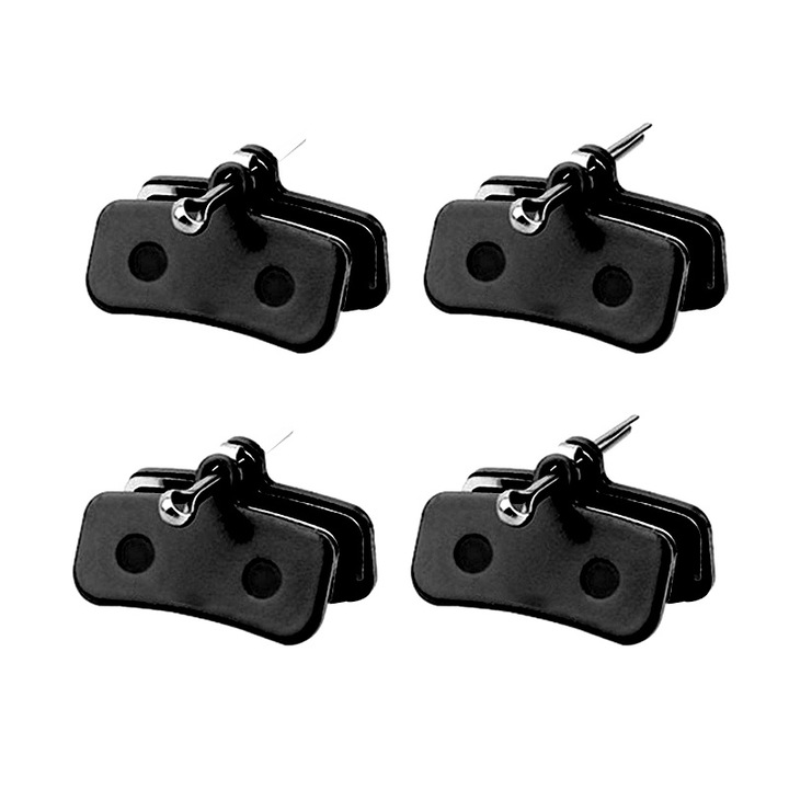 Комплект от 8 спирачни накладки за велосипеди, полуметални, против износване, висока производителност, чувствителни спирачки, без шум, бързо разсейване на топлината, дълъг живот, същата производителност като моделите от висок клас, 01E