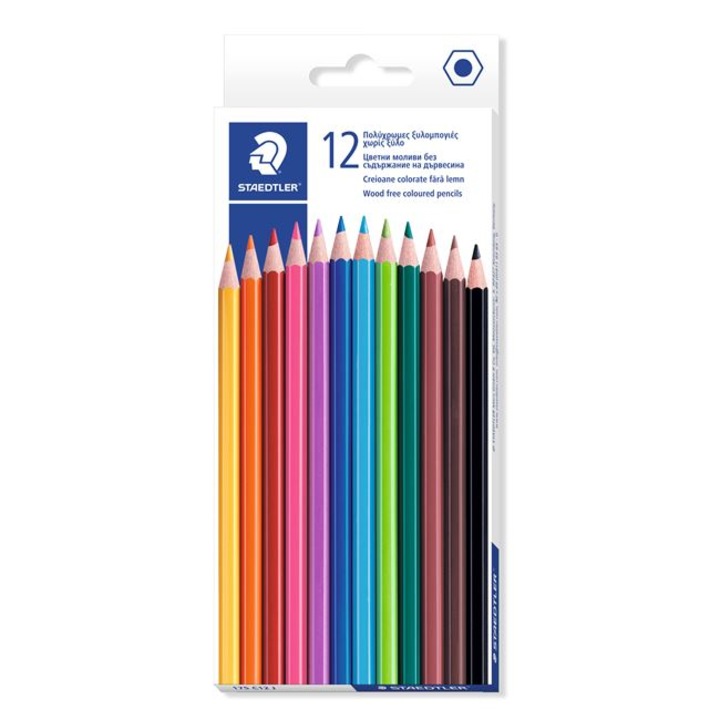 Creioane Colorate Hexagonale 12 bucat STAEDTLER Sawyer