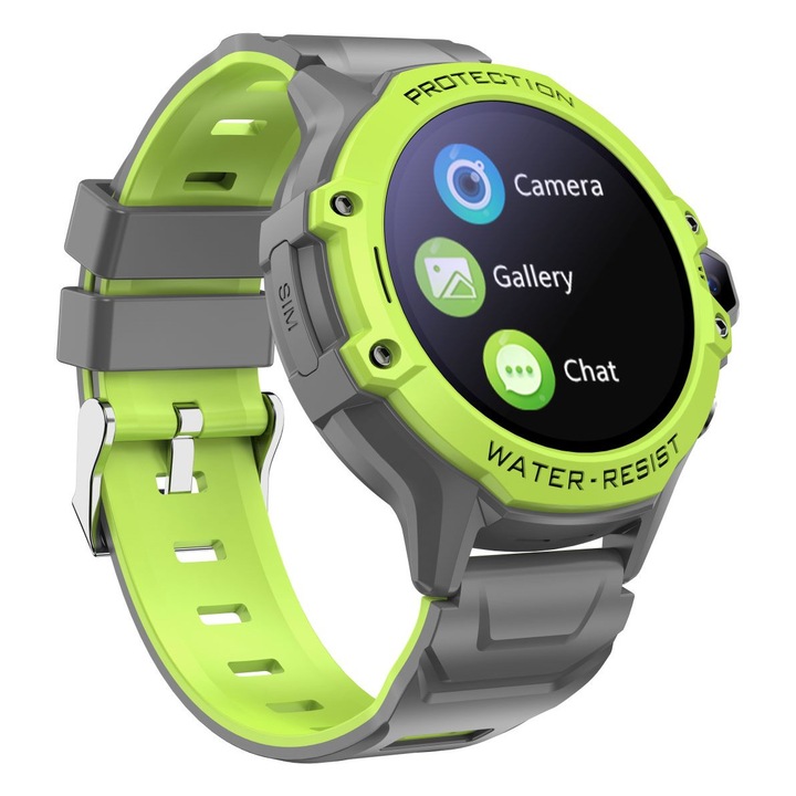 Smartwatch Garmin Venu® X1, Soft Gold cu spate din titan si curea din nailon French Gray