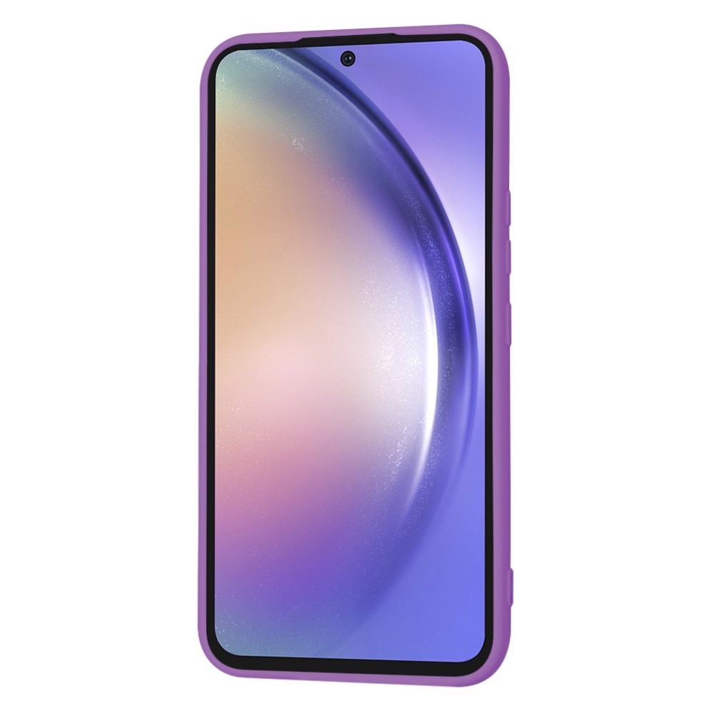 Husa pentru Samsung Galaxy A54, interior microfibra, Soft Flex Silicone, Purple