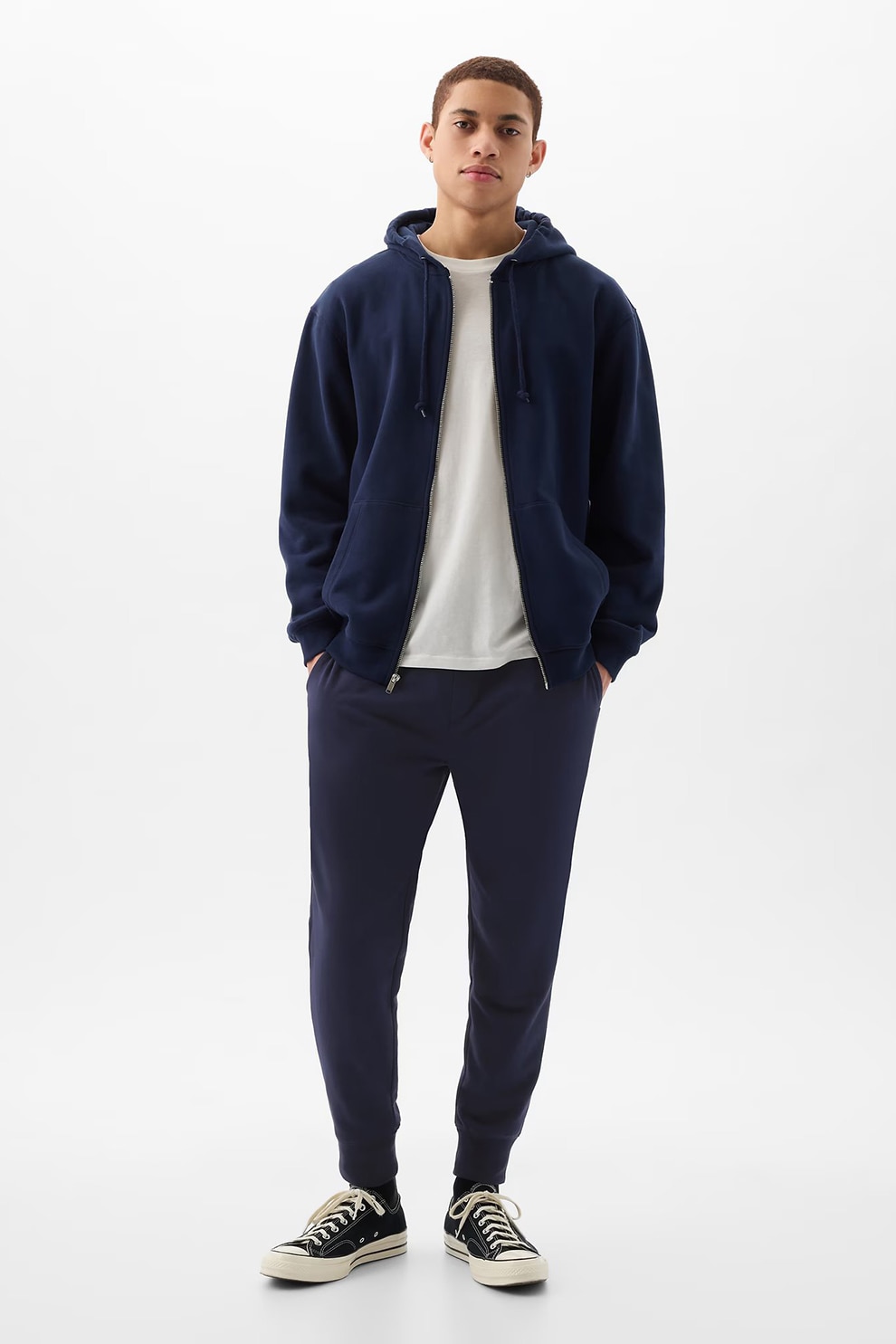 GAP, Pantaloni de trening cu snur, Albastru ultramarin, M