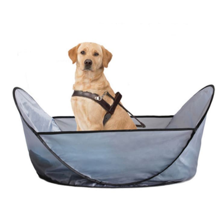 Cos pentru tuns caini PRINT-PRO, capacitate mare, usor de depozitat, gri