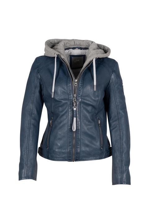 Geaca de Piele Dama Mauritius Albastra GWAlice