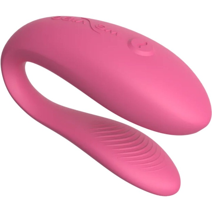 Vibrátor pároknak We-Vibe Sync Lite, ergonomikus, 10+ vibrációs mód, rózsaszín, 7,5x5,1x3,0 cm
