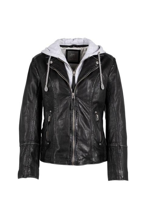 Geaca de Piele Dama Gipsy Neagra Leslee