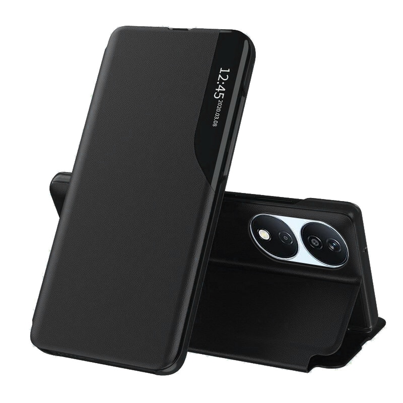 Husa pentru Honor X7b tip carte Smart View negru