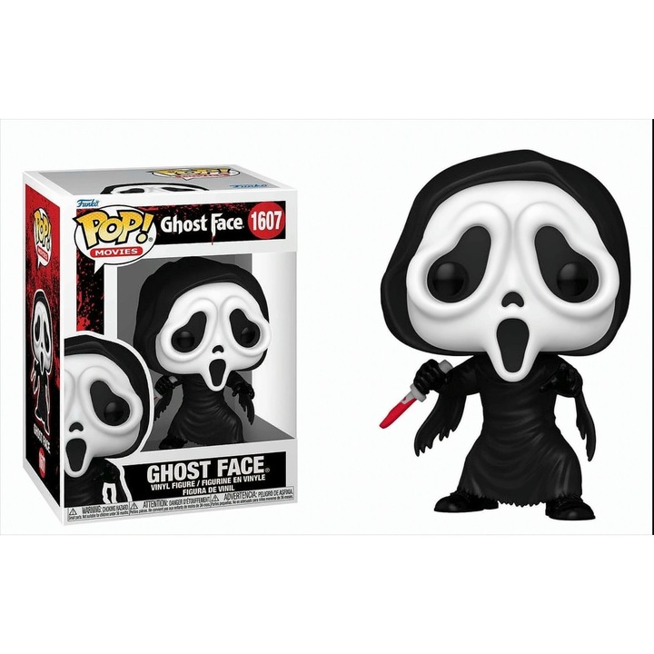 Колекционерска фигура FunKo, POP Ghost Face, 9 см, в кутия с прозорец