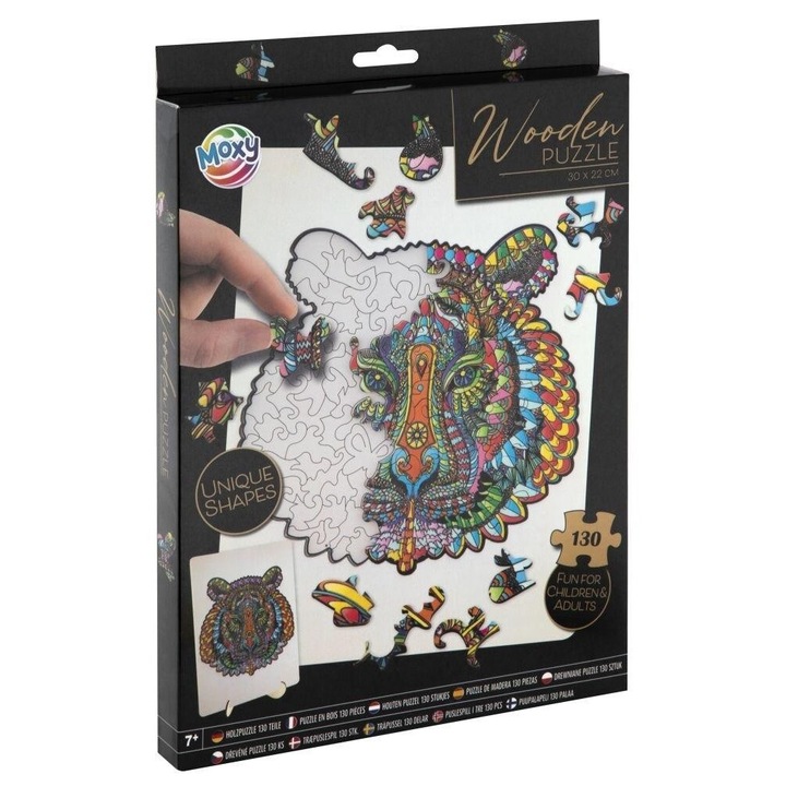 Grafix fa puzzle, Tygrys, 130 db, 7+, 326x234 mm
