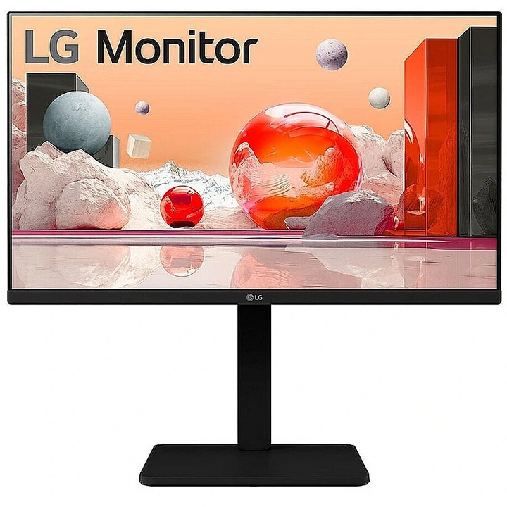 Monitor 27 hüvelykes LG 27BA550-B, LED, IPS, 1920 x 1080, VGA, 2 x USB downstream, 1 x USB upstream, 2 x USB 2.0 downstream, 1 x HDMI 1.4, 1 x DisplayPort 1.2, 1 x audio kimenet, Beépített hangszórók 2x2W