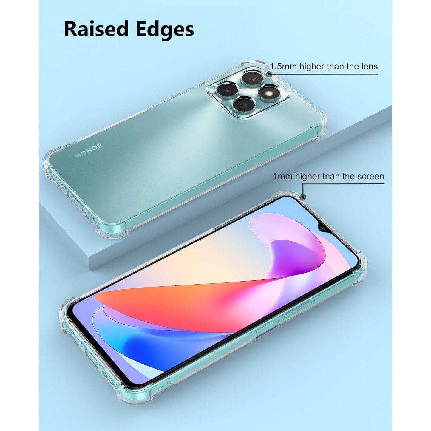 Husa pentru Honor X6b Slim Anti-Shock 1.5mm reinforced 4 corners transparent