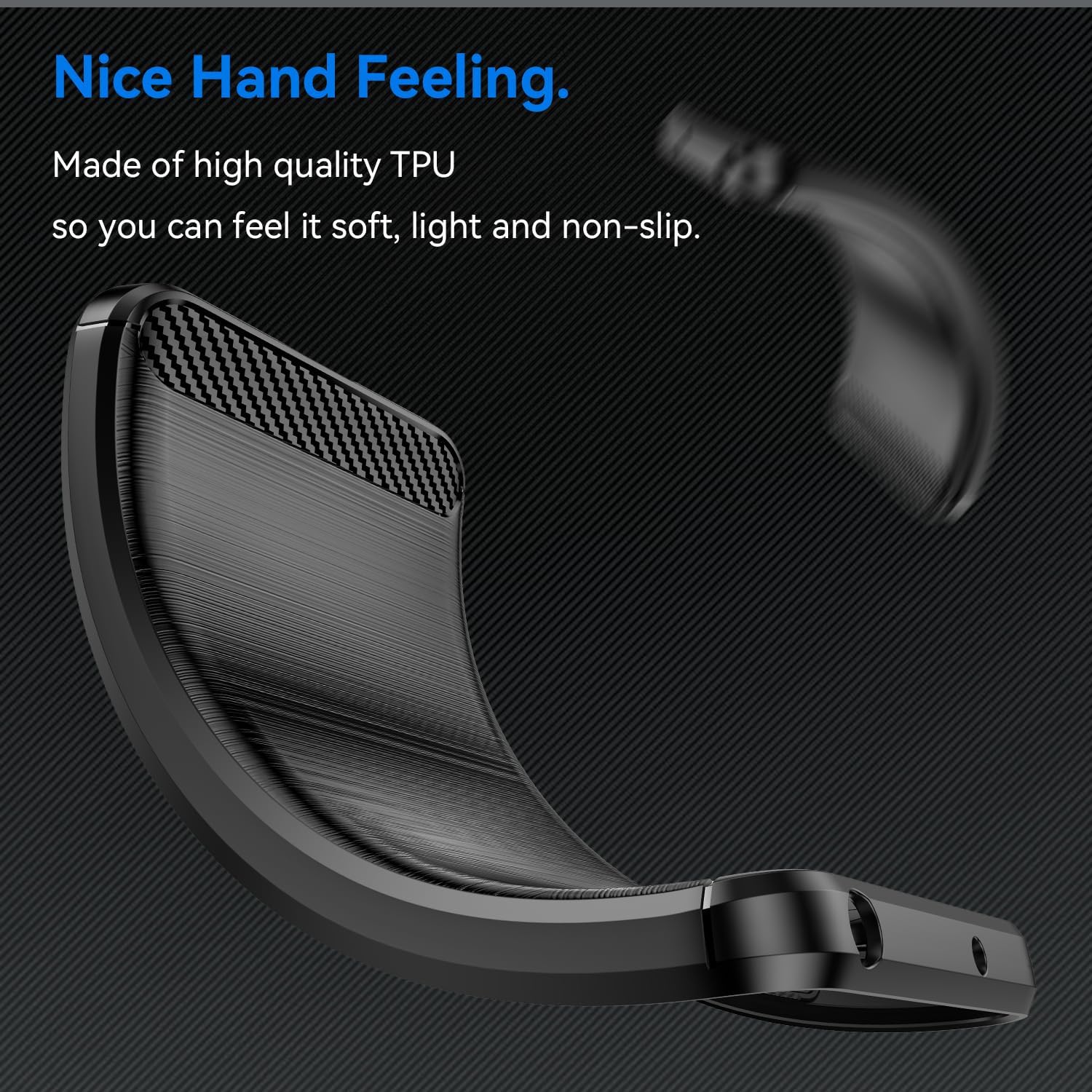 Husa pentru OnePlus Nord 4 Carbon Liquid Silicone negru