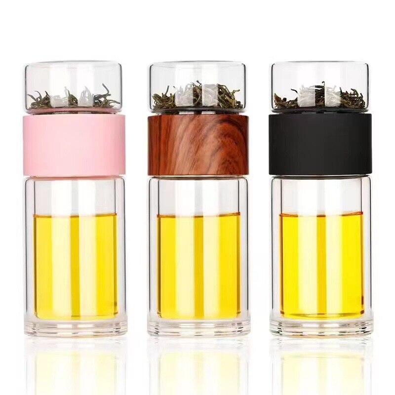 Infuzor Roz Sticla de ceai de calatorie, cu infuzor, 400ml, roz/transparent - eMAG.ro