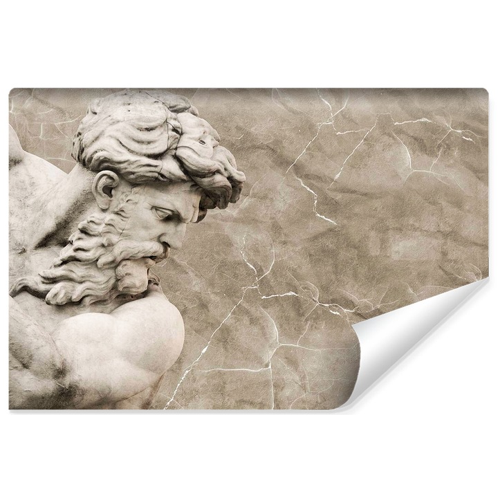 Fototapet Muralo Sculptura abstracta Neptun Decor 135 cm x 90 cm exclusivist pentru sufragerie cu efect 3D