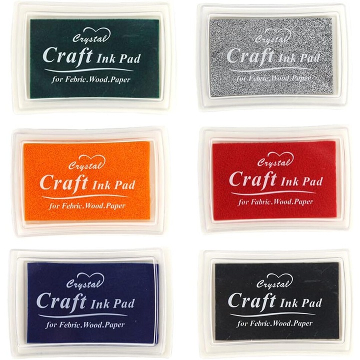 Комплект от 6 калъфа за печати, перящи се, многоцветни, 7.2x4.8x2.1cm