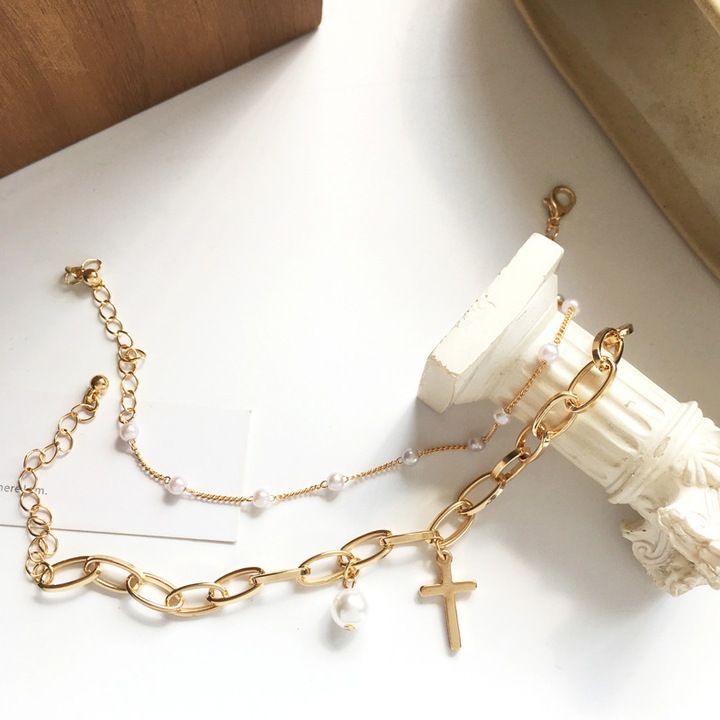 Bratara dama, aliaj, auriu