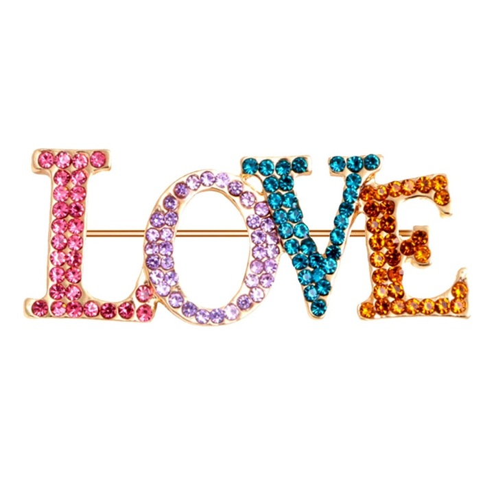 Brosa dama，Aliaj metalic，Multicolor