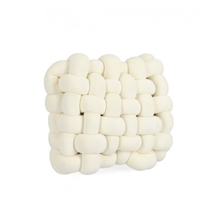 Set 2 perne decorative Bizzotto ivoire 30x30x10cm