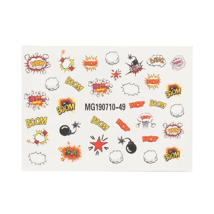 Abtibild unghii 5D pe baza de apa boom MG190710-49