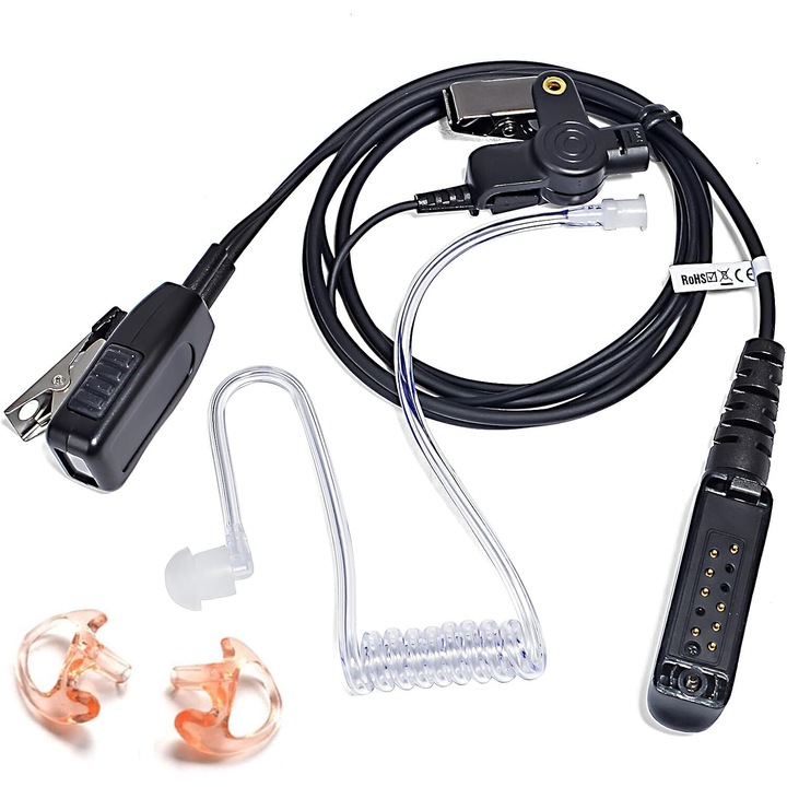 Casti ascunse HYS Compatibile cu Radiourile Sepura STP8000 STP9000(Tetra) SC20 SC21, Sepura 2*MEB