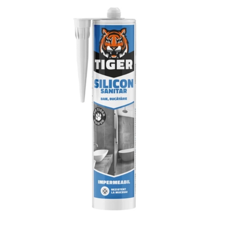 Silicon sanitar alb 260ml Tiger