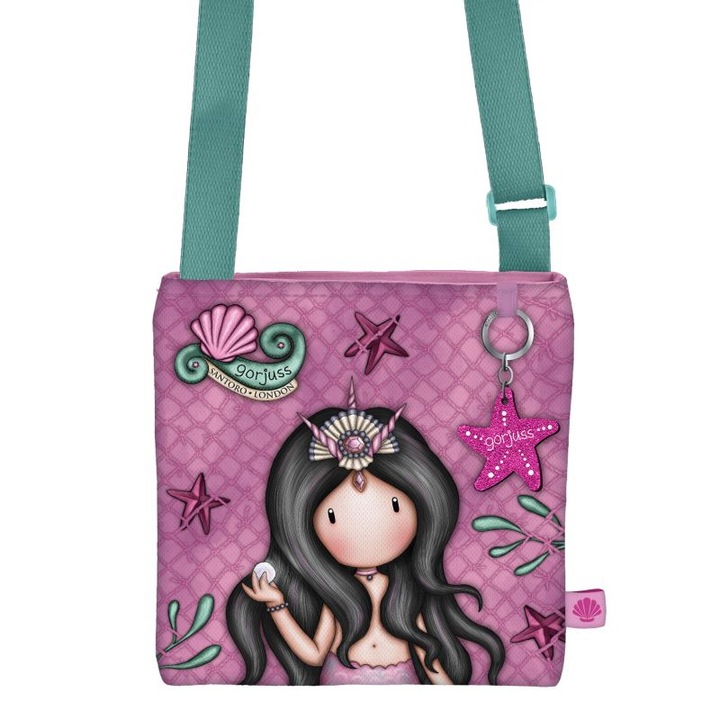 Santoro Gorjuss Making Waves – The World Is Your Oyster Small válltáska, 20 x 24 x 8,5 cm