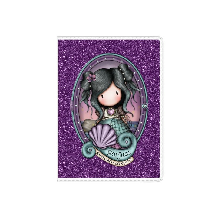 Малка блестяща тетрадка Gorjuss Making Waves - Lost At Sea, 7.3 x 9.8 x 0.8 cm, Многоцветен