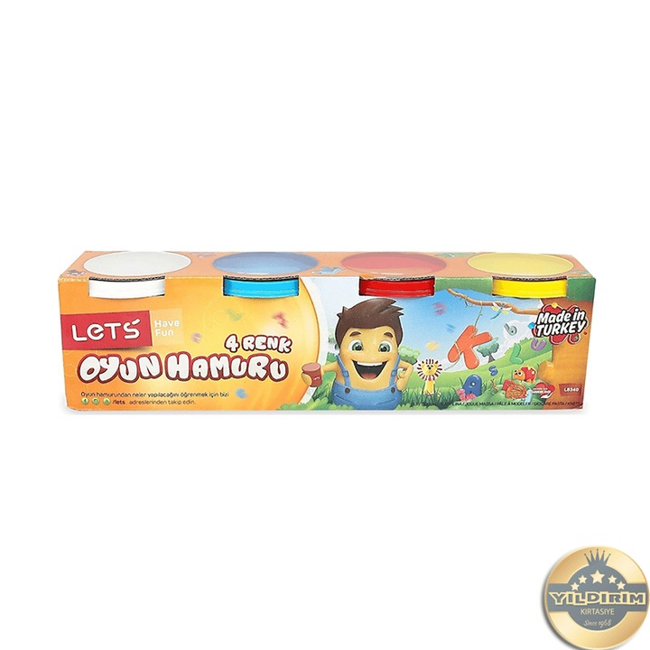 Пластилин OFIS L8440, 4 цвята, 460 г