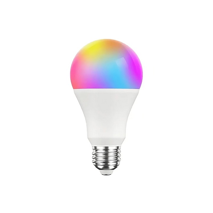 Bec inteligent Rsh-Tech, Wi-Fi, alb, E27, 7W, 800lm