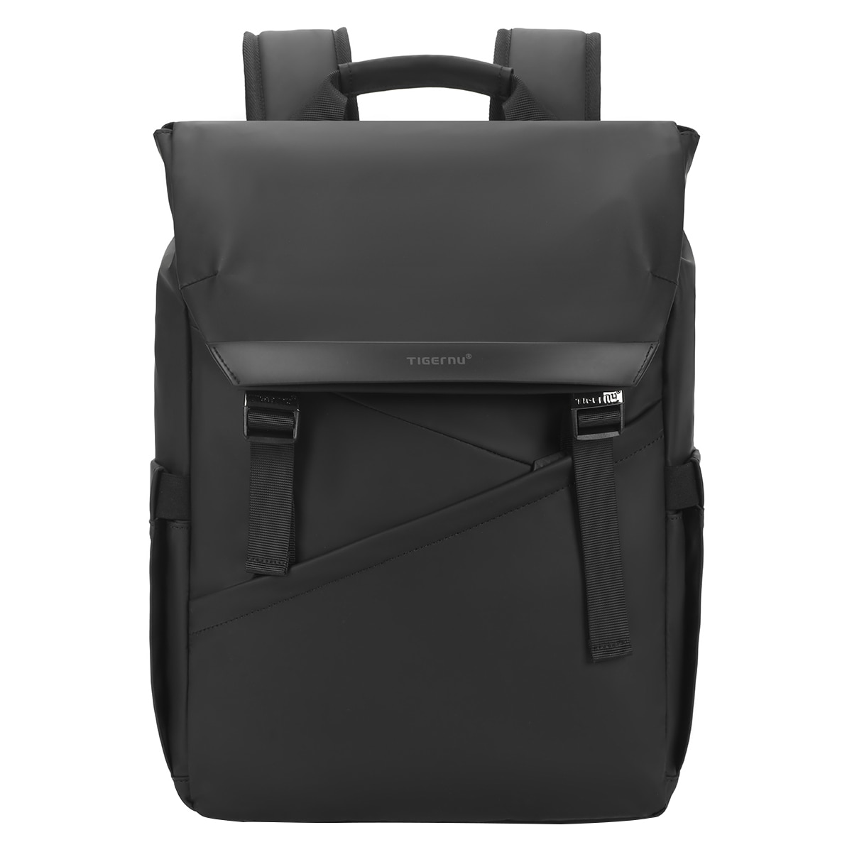Rucsac laptop 15.6", smart casual, design pelerin unisex, impermeabil, TIGERNU, 30x13x43 cm, Negru