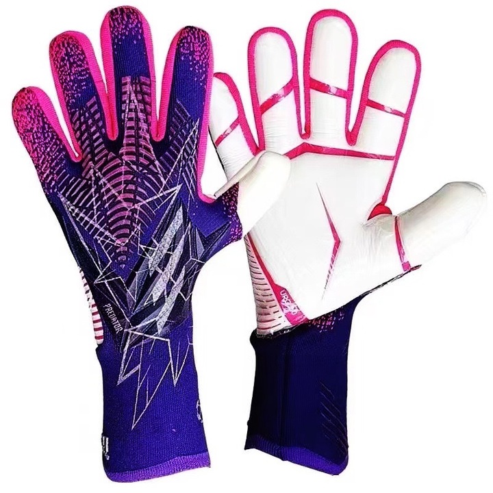 Csúszásgátló kapuskesztyű, Super Soft latex tenyér, Légáteresztő, kopásálló és vastagított, Meghosszabbított csuklóvédők a jobb illeszkedésért, Méret 10 (20-21 cm), Rózsaszín