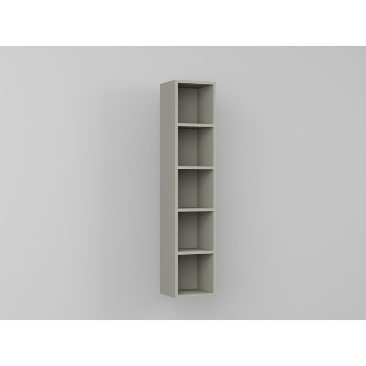 Corp Decorativ cu Polite, Nori, Pal Melaminat, L 120 x A 22 x H 25 cm