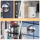 Grila de ventilatie rotunda Qinglee, inox, filtru plasa, 98x45mm