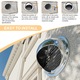 Grila de ventilatie rotunda Qinglee, inox, filtru plasa, 98x45mm