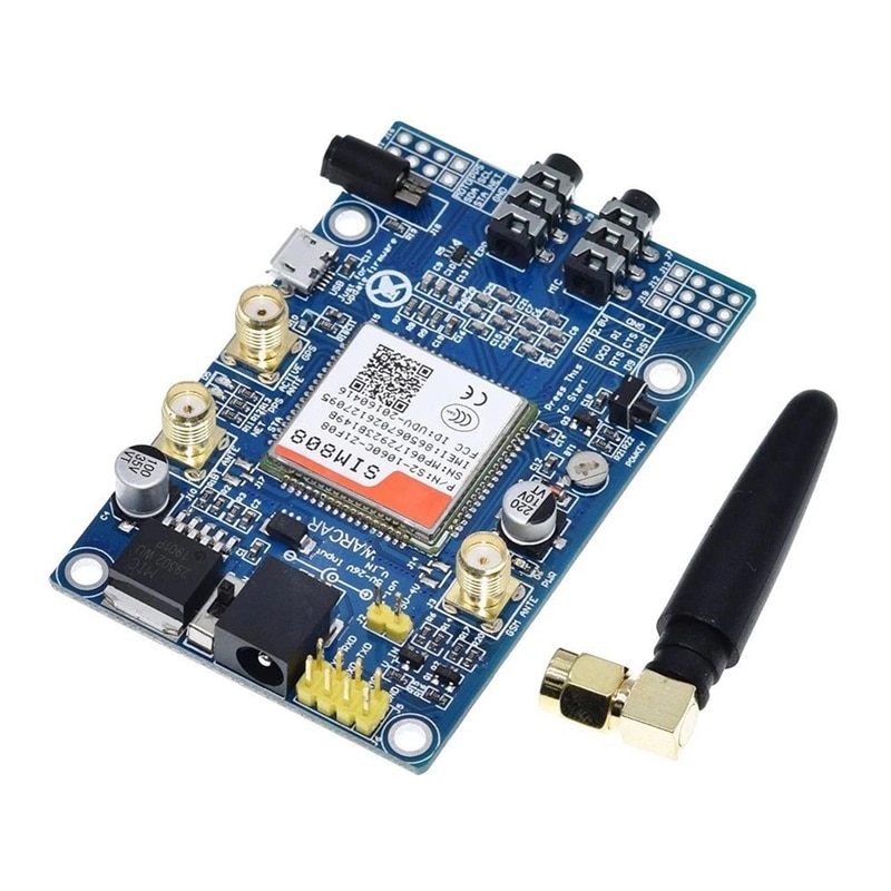 Sim808 Module Arduino V2 Modul SIM808 GSM GPRS cu placa IPX SMA si antena GPS, Raspberry Pi si ...