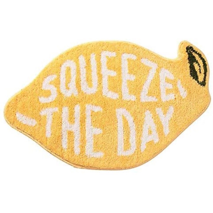 Covoare Bizaical, covor de baie absorbant, non-alunecare, galben, 18x30 inch