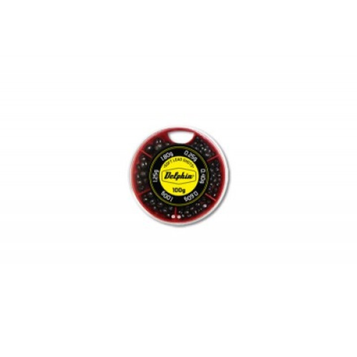 Plumbi micuti Delphin SOFT, cutie rosie, 100g/0,25-1,8g