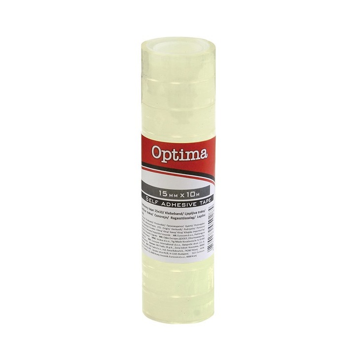 Тиксо OPTIMA water clear 15mmx10m transparent 10 бр