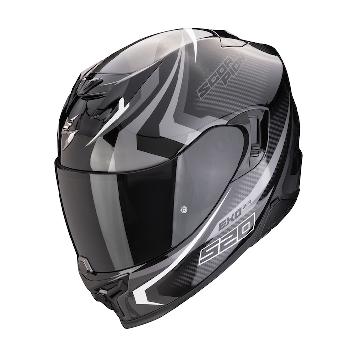Мото каска SCORPION EXO-520 EVO AIR Terra Black-Silver-White размер S
