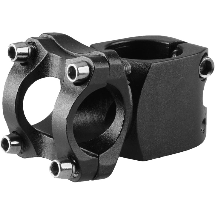 Pipa ghidon, aluminiu, Diametrul tubului de directie: 28, 6 mm, Diametrul ghidonului: 31, 8 mm, Lungime: 38mm, Grad: 7°, negru