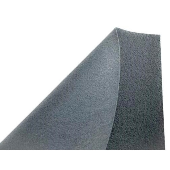 Fetru rigid 1mm 20X30cm, coala A4, gri