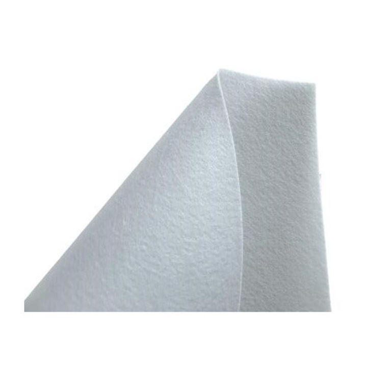 Fetru rigid 1mm 20X30cm, coala A4, alb natural