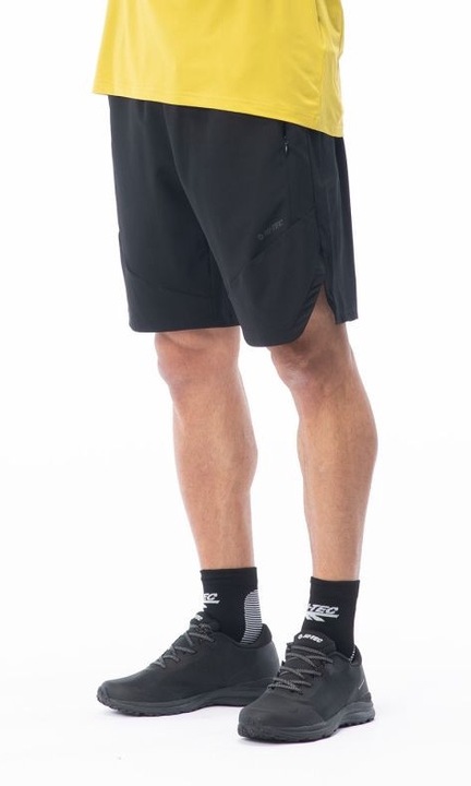 Hi-tec rövidnadrág, poliészter/pamut, fekete