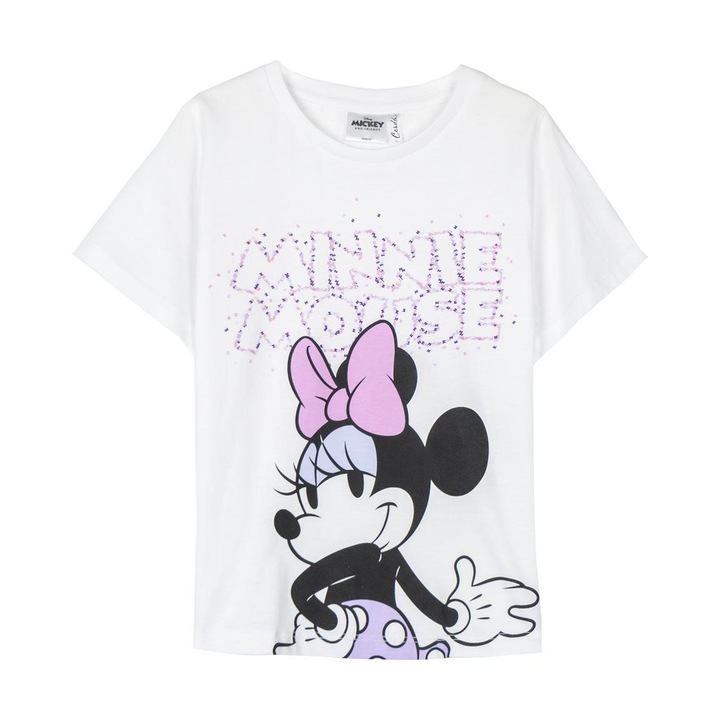 Rövid ujjú póló gyerekeknek Minnie Mouse Disney 25808, Fehér