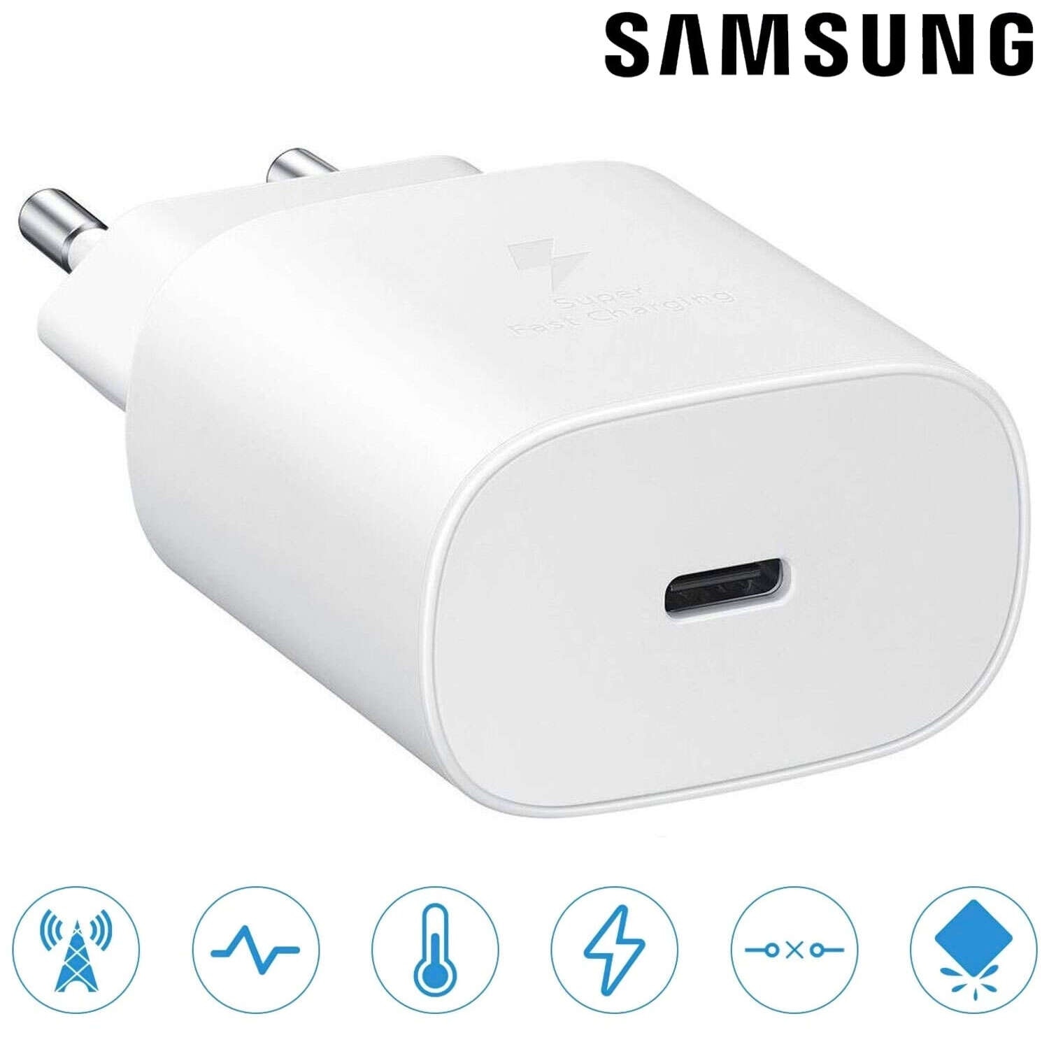 Set Accesorii GSM Samsung Casti AKG Type-C plus Incarcator Samsung Fast Charging 25W USB-C Cablu USB-C USB-C 3A 25W Alb Bulk
