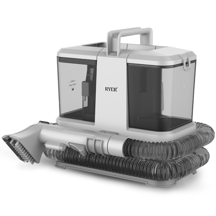 Професионална прахосмукачка с измиване Ryer Carpet Cleaner COMPACT Injection-Extraction, Препарат за почистване на текстилни петна, матраци, килими, тапицерии, мокети, подове