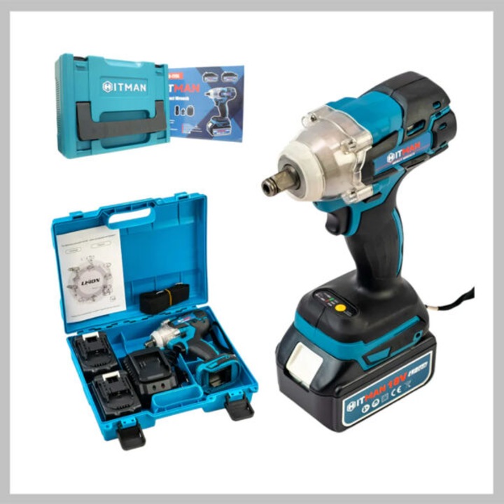 Hitman Nagy Kapacitású 2 Akkumulátoros Ütvecsavarozó 62 v HT-IWS-725L